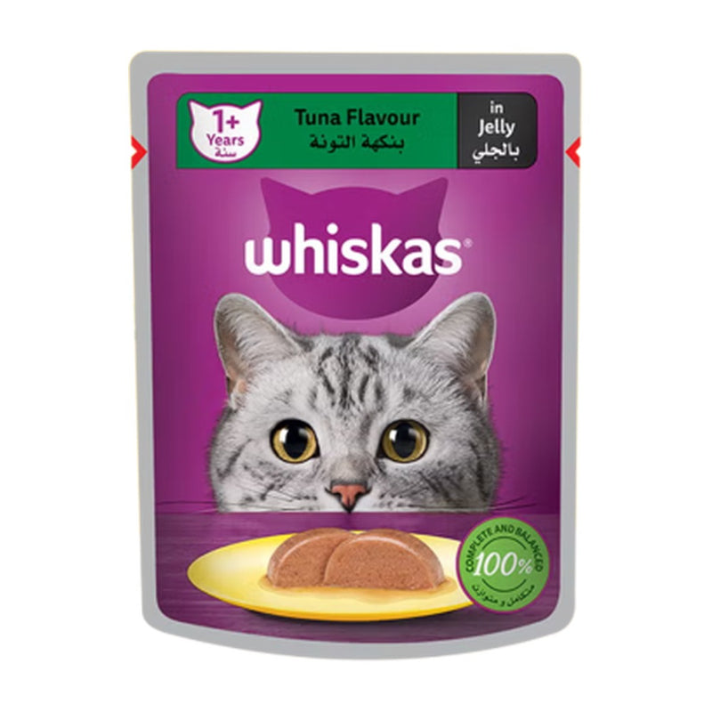 ويسكاس طعام رطب للقطط بنكهة التونة في الجيلي - 80 جرام