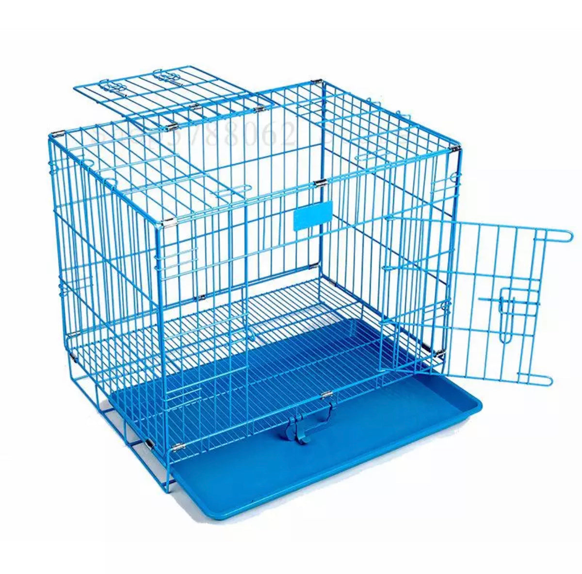 قفص حديدي بمقاسات متعددة - أزرق