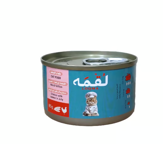 الدجاج مع السلمون بالجيلي من لقمة 85 جرام