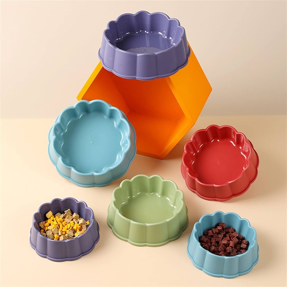 صحن بلاستيك للقطط 18cm×6cm