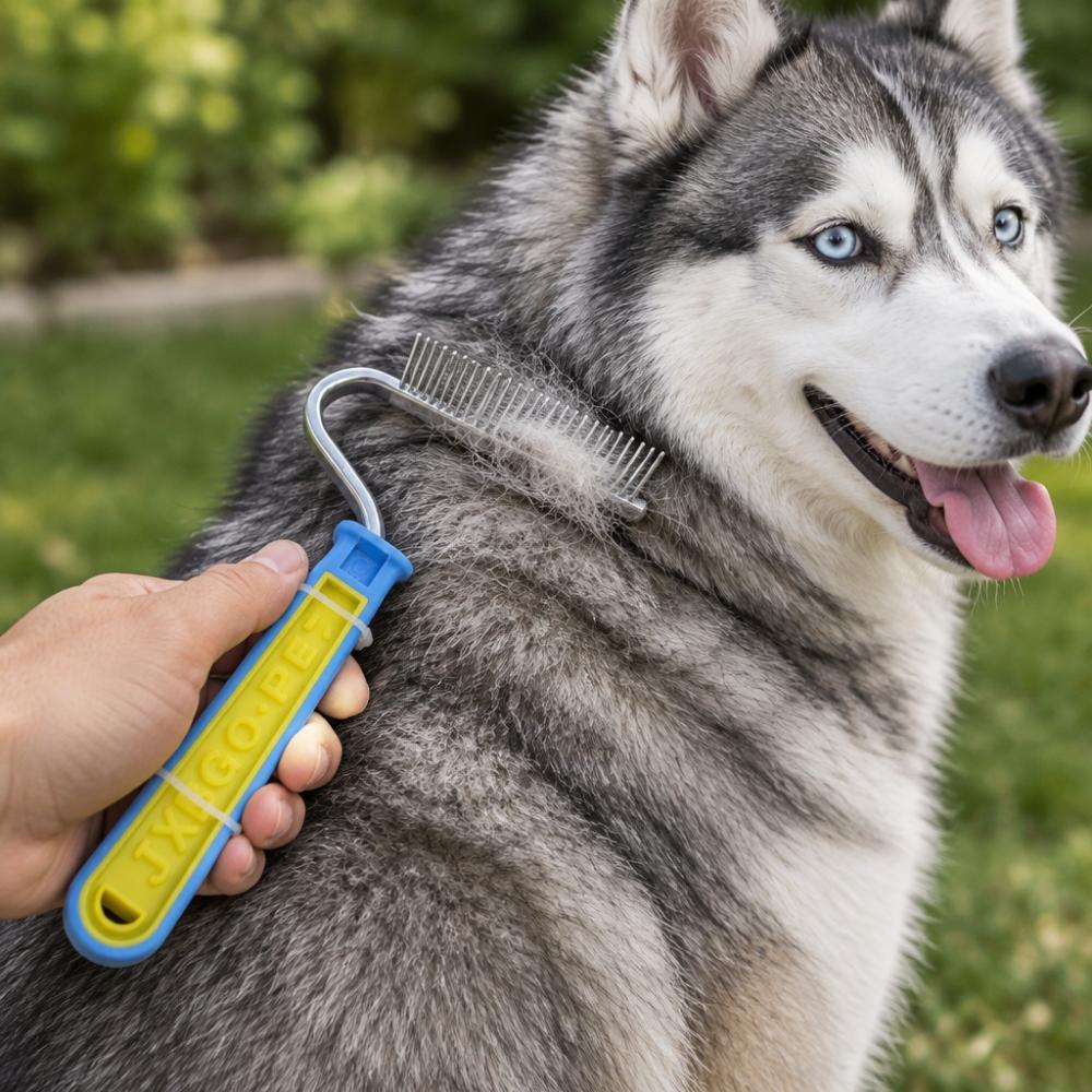 مشط Rake لفك تشابك الشعر وسحب الشعر الميت من JXBGO PET